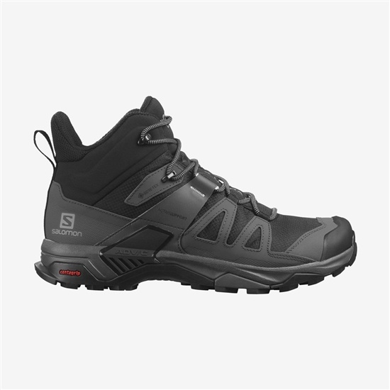 Black Men's Salomon X ULTRA 4 MID GORE-TEX Hiking Boots | 058-GARJEM