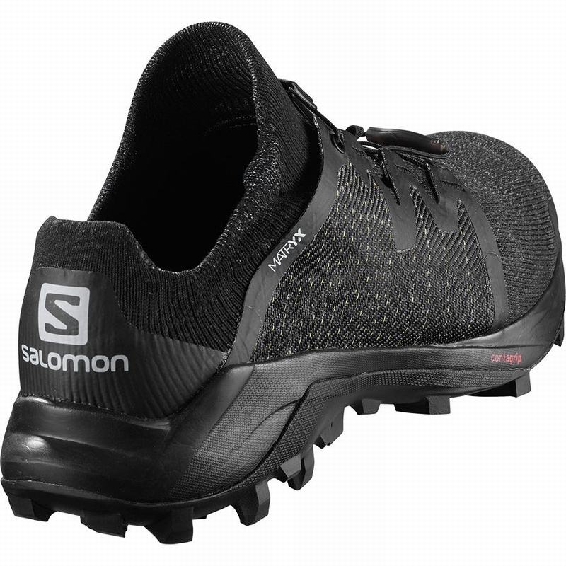 Black Men's Salomon CROSS /PRO Trail Running Shoes | 805-MGRPIO