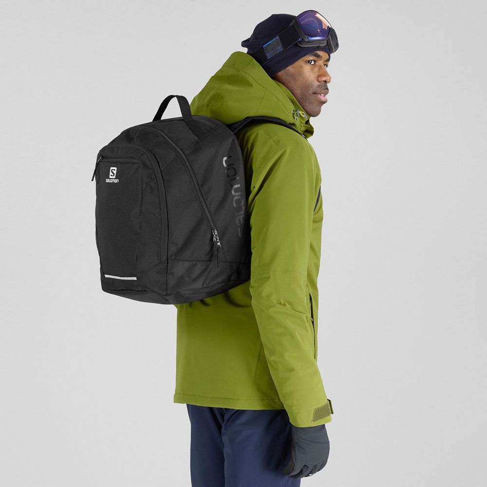 Black Men's Salomon ORIGINAL GEAR Backpacks | 516-AWGSLF