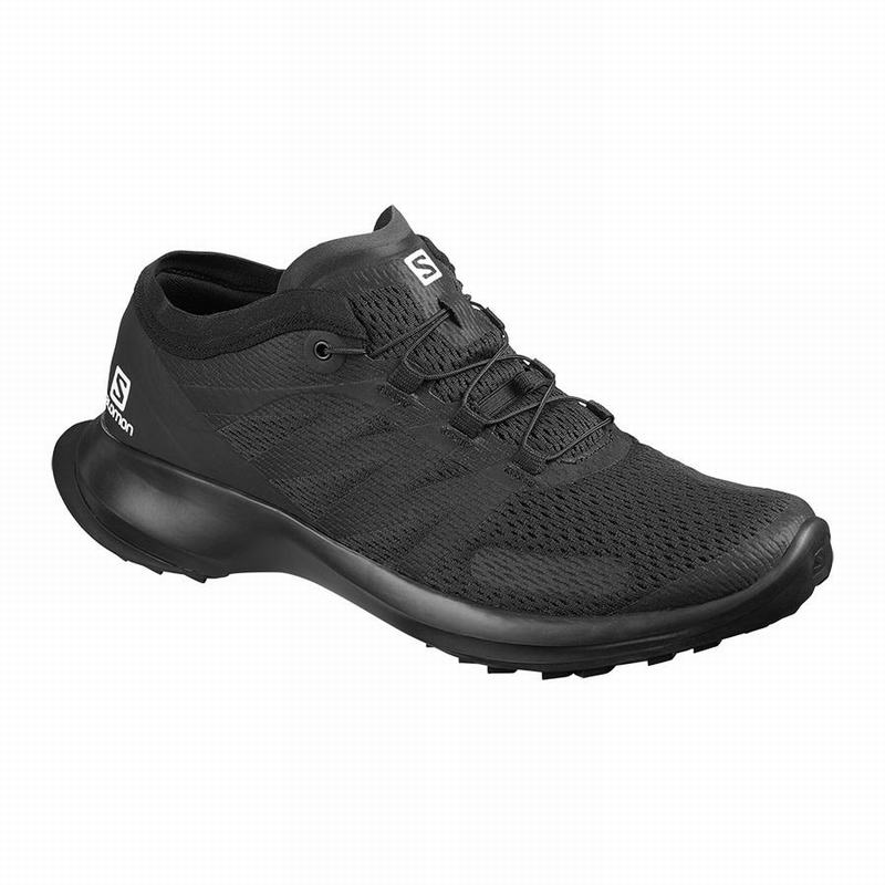 Black Men\'s Salomon SENSE FLOW Trail Running Shoes | 940-PXIBRF