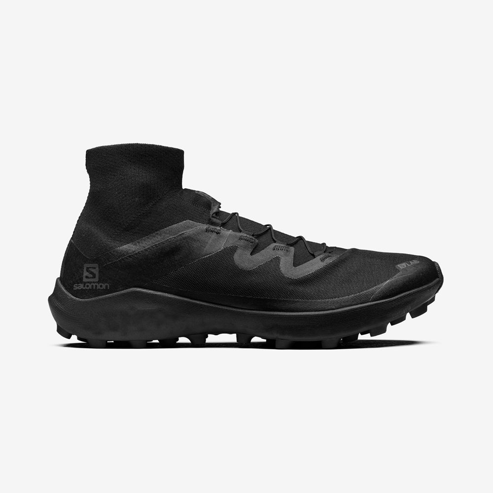 Black Men\'s Salomon S/LAB CROSS LTD Sneakers | 517-DXYNFW