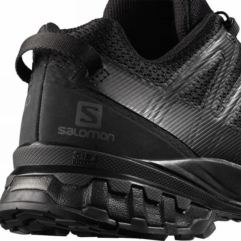Black Men's Salomon XA PRO 3D V8 Hiking Shoes | 210-UGKFYT