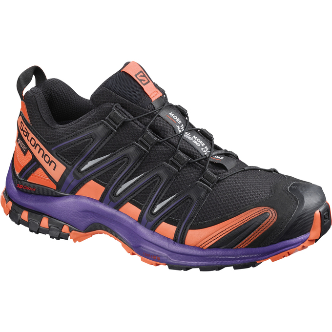 Black / Orange Women\'s Salomon XA PRO 3D GTX LTD W Trail Running Shoes | 235-BIOSMA