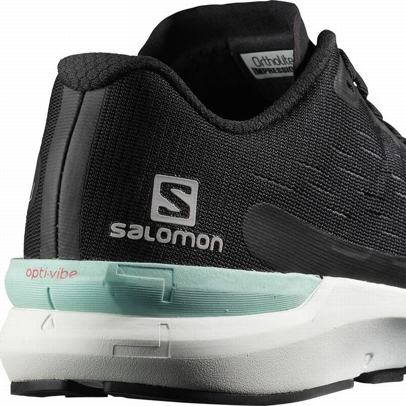 Black / White Women's Salomon SONIC 3 BALANCE W Running Shoes | 916-UDFITR