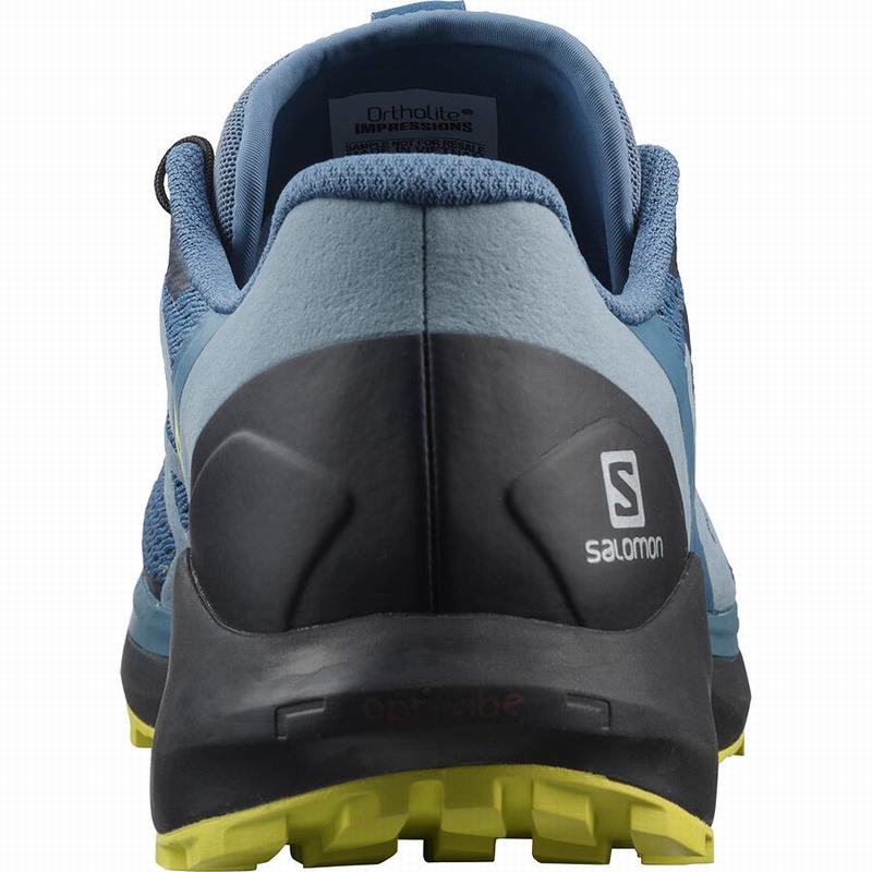 Blue / Black Men's Salomon SENSE RIDE 4 Running Shoes | 532-FOMTQE