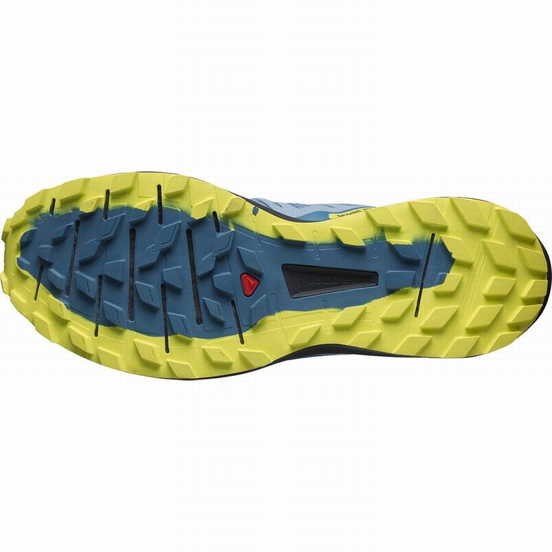 Blue / Black Men's Salomon SENSE RIDE 4 Running Shoes | 532-FOMTQE