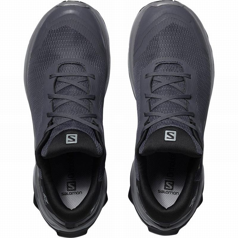 Dark Blue / Black Women's Salomon X REVEAL GORE-TEX Hiking Shoes | 641-RKXZGF