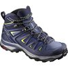 Deep Blue Women's Salomon X ULTRA 3 WIDE MID GTX W Hiking Shoes | 168-UQMIDC