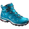 Deep Blue Women's Salomon X ULTRA 3 WIDE MID GTX W Hiking Shoes | 168-UQMIDC