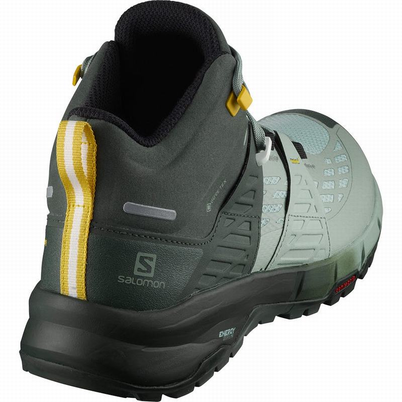 Green Women's Salomon ODYSSEY MID GTX W Hiking Shoes | 294-BEAZGS