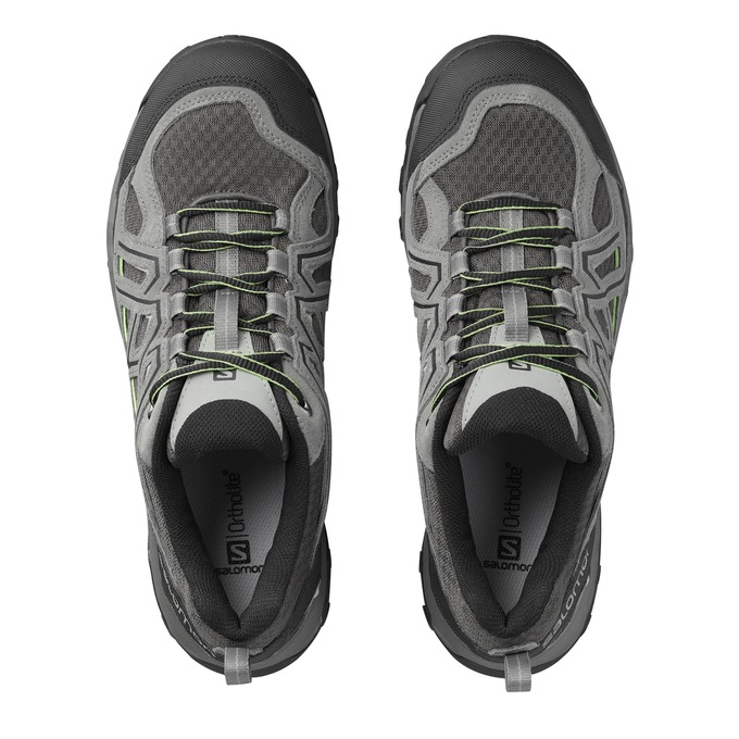 Grey / Black Men's Salomon EVASION 2 AERO Hiking Shoes | 082-DYQVXZ