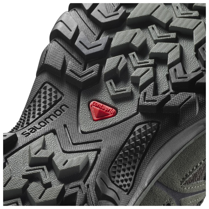 Grey / Black Men's Salomon EVASION 2 AERO Hiking Shoes | 082-DYQVXZ