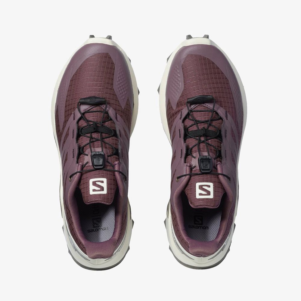 Khaki Women's Salomon SUPERCROSS BLAST Trail Running Shoes | 810-FXDBPO