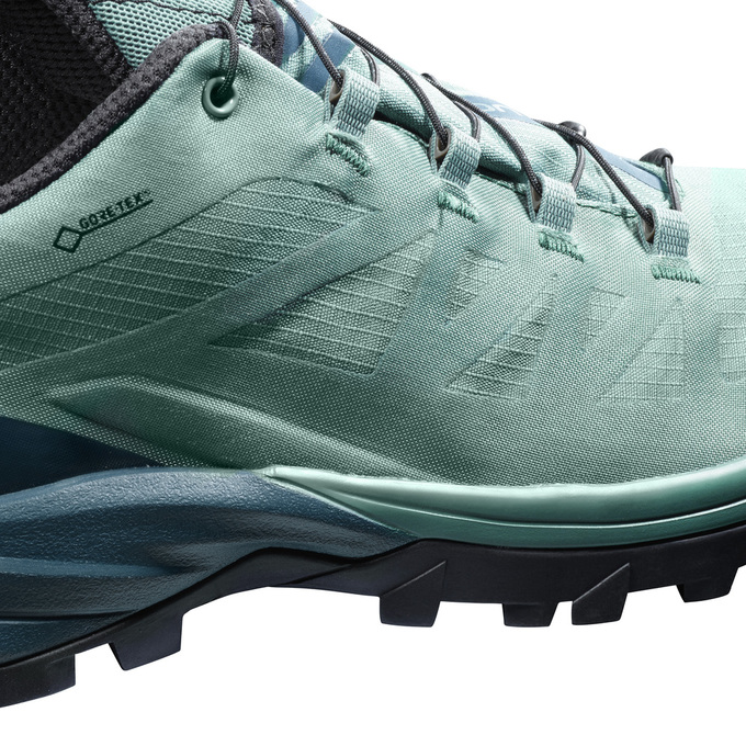 Light Blue Men's Salomon OUTPATH GTX Hiking Shoes | 695-UWHSQI