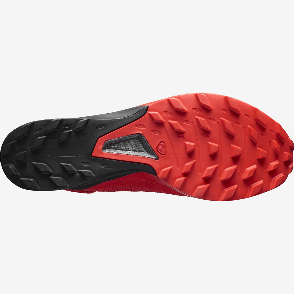 Red Men's Salomon S/LAB SENSE 8 SG Trail Running Shoes | 869-OMKBLE