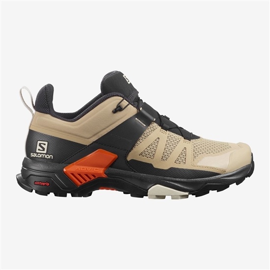 Beige Men's Salomon X ULTRA 4 Hiking Shoes | 753-NAYFJB