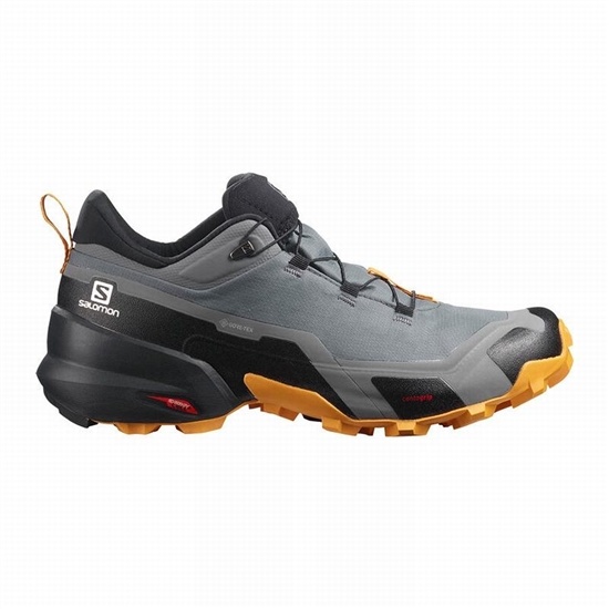Black Men's Salomon CROSS HIKE GORE-TEX Hiking Shoes | 814-PAHTDJ