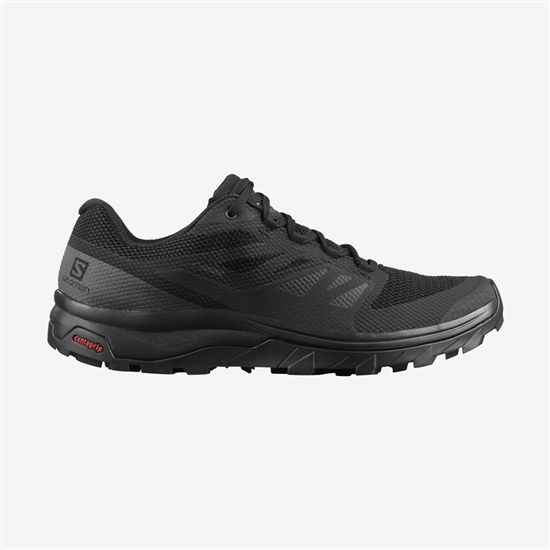 Black Men's Salomon OUTLINE GORE-TEX Hiking Shoes | 456-LYSXUI
