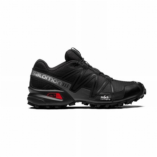Black Men's Salomon SPEEDCROSS 3 Trail Running Shoes | 876-DPLUZX