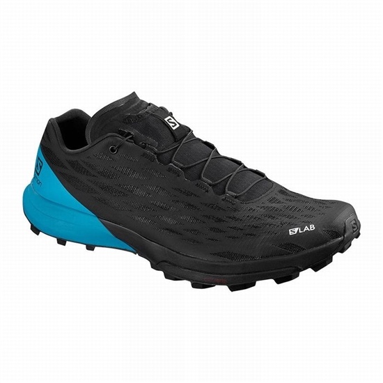 Black Men's Salomon S/LAB XA AMPHIB 2 Trail Running Shoes | 012-SPGDOX