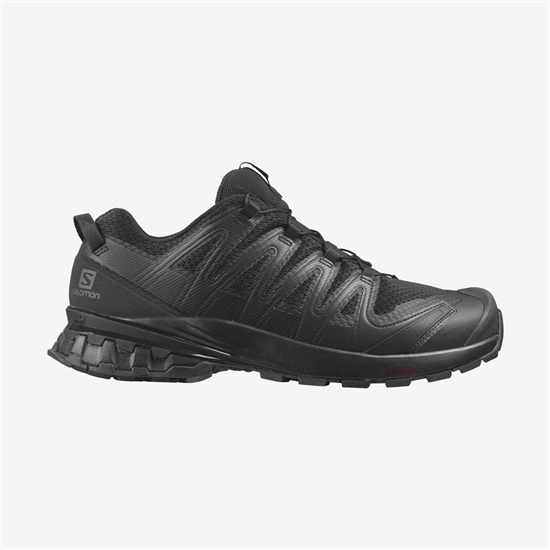 Black Men's Salomon XA PRO 3D V8 WIDE Trail Running Shoes | 329-YVFBLW