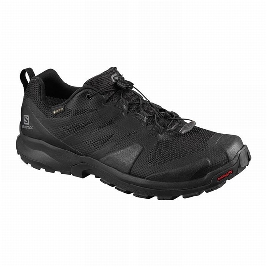 Black Men's Salomon XA ROGG GTX Trail Running Shoes | 408-YTRKLA