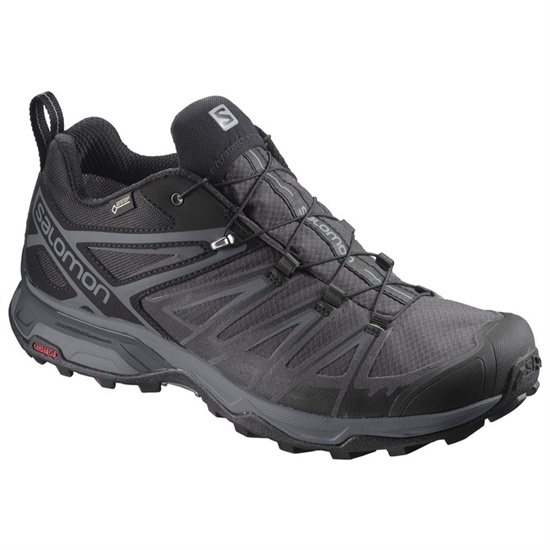 Black Men's Salomon X ULTRA 3 GTX Hiking Shoes | 480-GVXOSD