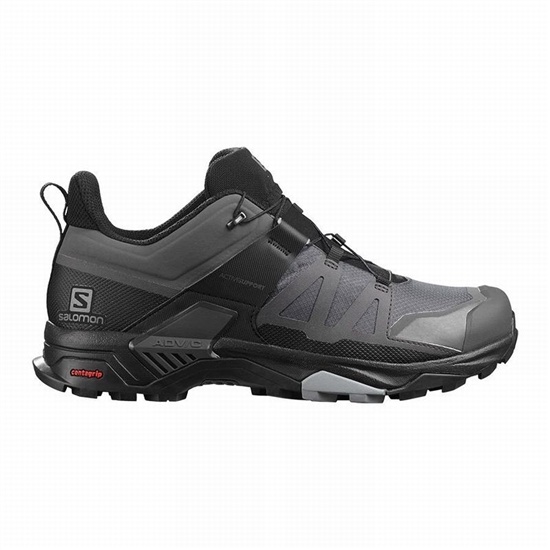 Black Men's Salomon X ULTRA 4 GORE-TEX Hiking Shoes | 439-NMESGU