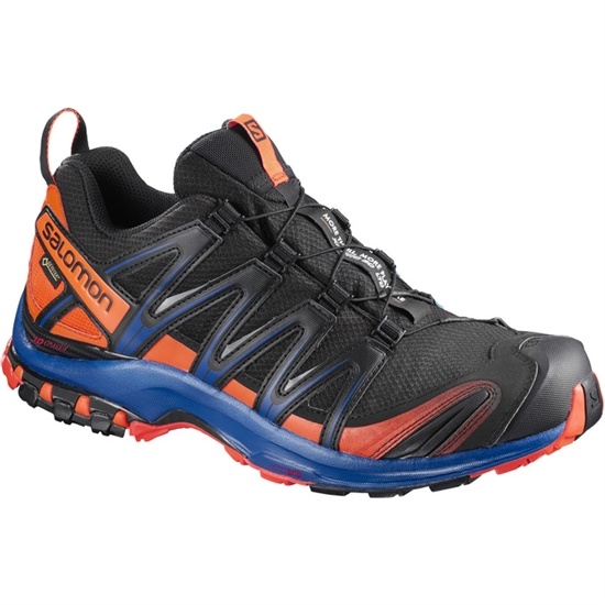 Black / Orange / Blue Men's Salomon XA PRO 3D GTX LTD Trail Running Shoes | 392-OQCFHM