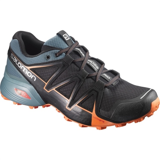 Black / Orange Men's Salomon SPEEDCROSS VARIO 2 Trail Running Shoes | 017-XNVSEC