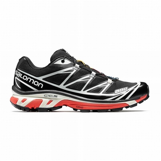Black / Red Men's Salomon XT-6 Trail Running Shoes | 278-FXNZQY