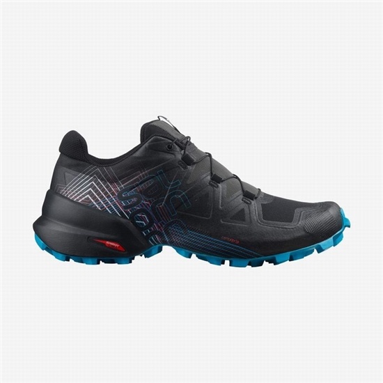Black / Red Women's Salomon Trail Running Shoes | 428-SZXOGA