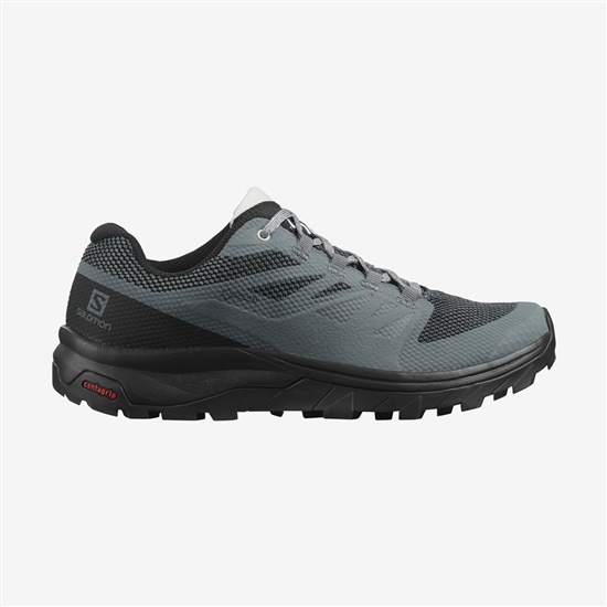 Black Women's Salomon OUTLINE GORE-TEX Hiking Shoes | 061-LYRXKB