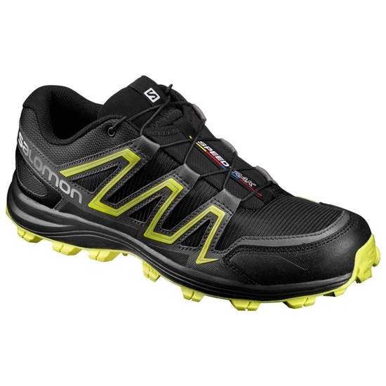 Black / Yellow Men's Salomon SPEEDTRAK Trail Running Shoes | 725-IRJNMK