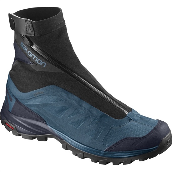 Blue / Black Men's Salomon OUTPATH PRO GTX Hiking Shoes | 623-SLGUQY