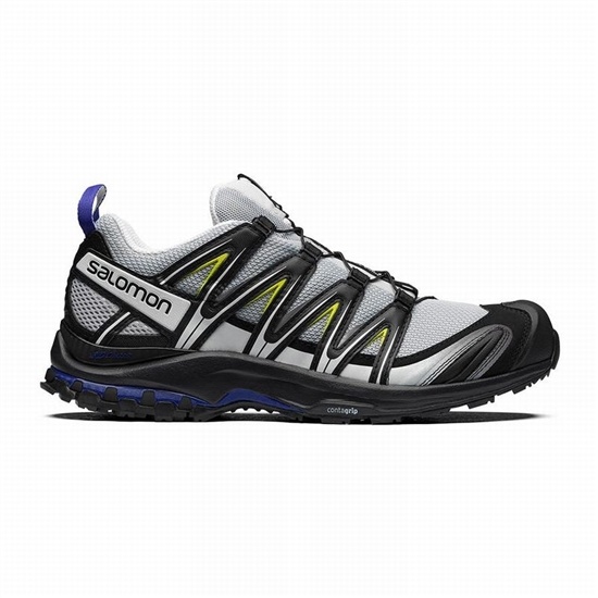 Blue / Black Men's Salomon XA PRO 3D Trail Running Shoes | 612-RAKIQN