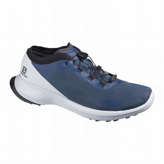 Blue Men's Salomon SENSE FEEL Trail Running Shoes | 891-KREBXS
