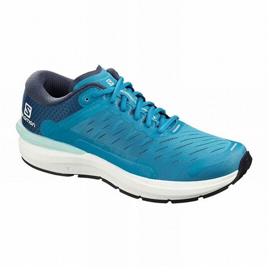 Blue Men's Salomon SONIC 3 CONFIDENCE Running Shoes | 528-MOLJAC