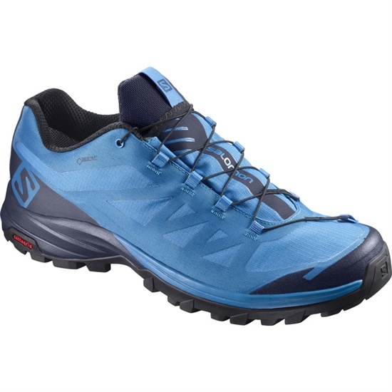 Blue / Navy Men's Salomon OUTPATH GTX Hiking Shoes | 041-GWAHUL