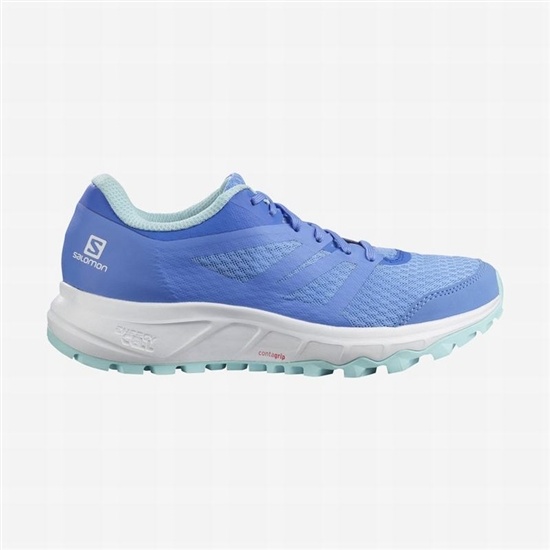 Blue / White Women's Salomon TRAILSTER 2 Trail Running Shoes | 764-UQFCRX