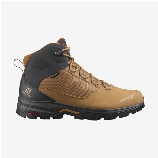 Brown Men's Salomon OUTWARD GORE-TEX Hiking Boots | 364-WRSATK