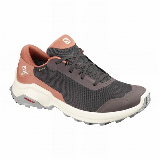 Chocolate Women's Salomon X REVEAL GORE-TEX Hiking Shoes | 743-DLNSVB