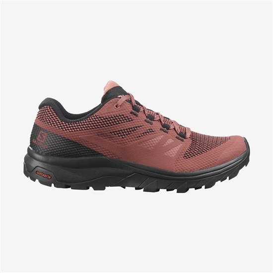 Coral Women's Salomon OUTLINE GORE-TEX Hiking Shoes | 489-WFAZEN