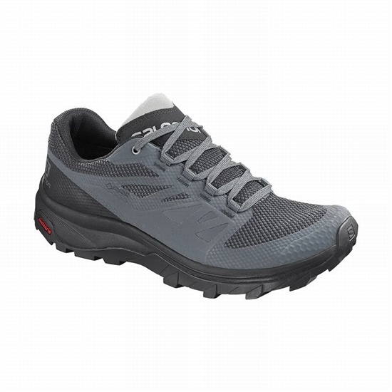 Dark Blue / Black Women's Salomon OUTLINE GORE-TEX Hiking Shoes | 376-HDNPOX