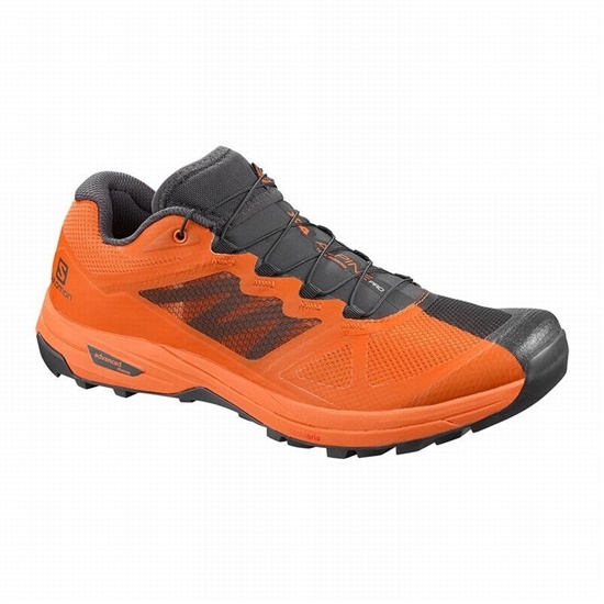 Dark Grey / Orange Men's Salomon X ALPINE /PRO Trail Running Shoes | 864-PBCJLN