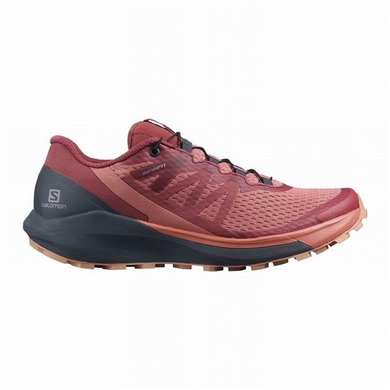 Dark Red Women's Salomon SENSE RIDE 4 Running Shoes | 430-FPQEZR