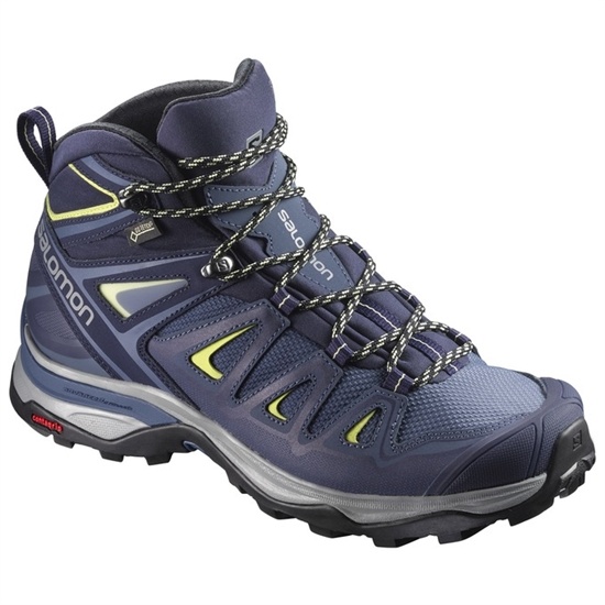 Deep Blue Women's Salomon X ULTRA 3 MID GTX W Hiking Shoes | 126-SOLBDA