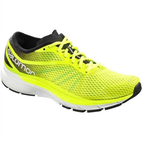 Fluorescent Yellow Men's Salomon SONIC RA PRO Running Shoes | 237-OCFMZW
