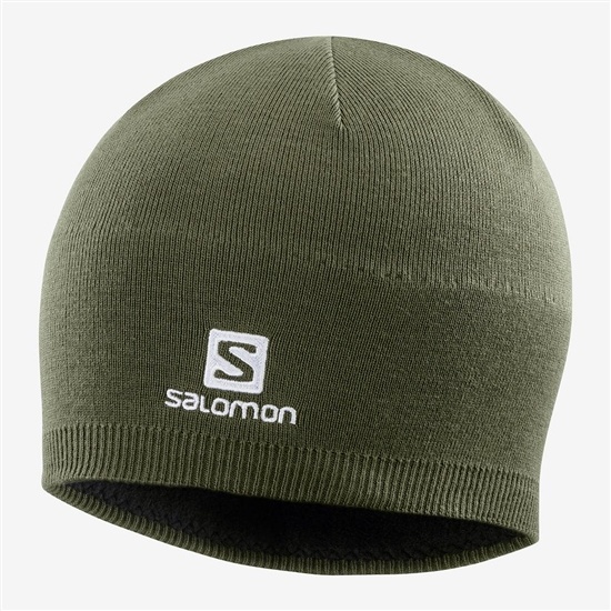 Green Men's Salomon RS WARM Hats | 264-VXJQRC