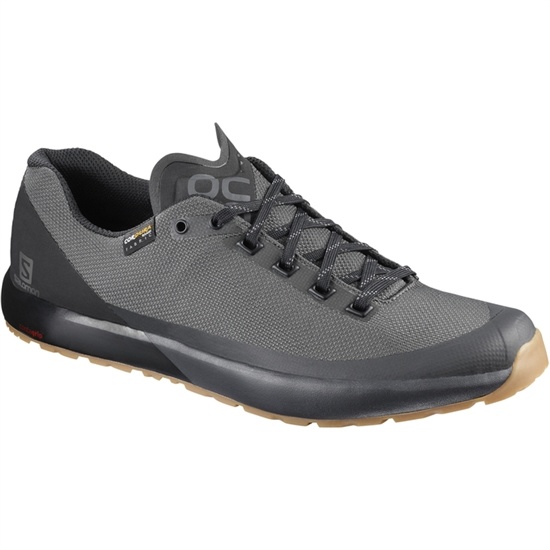 Grey / Black Men's Salomon ACRO Hiking Shoes | 642-KTIMVW